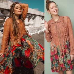 🆕 ANTHROPOLOGIE Bl-nk Eirena Petite Shirtdress